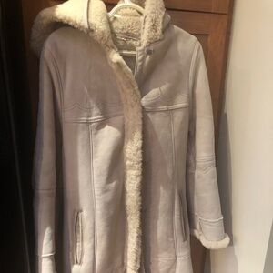 Vintage Real Shearling Medium Coat